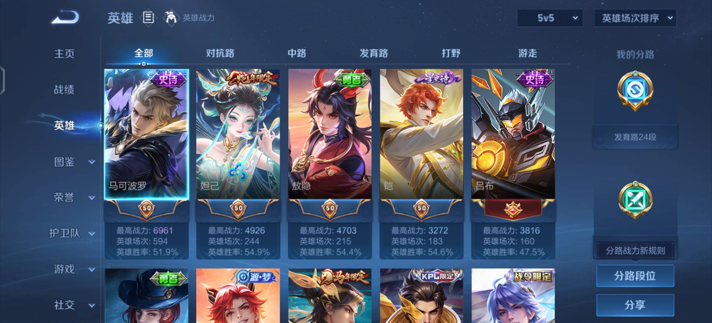 WZMMN4593158王者荣耀账号详情图3 WZMMN4593158王者荣耀账号详情图3