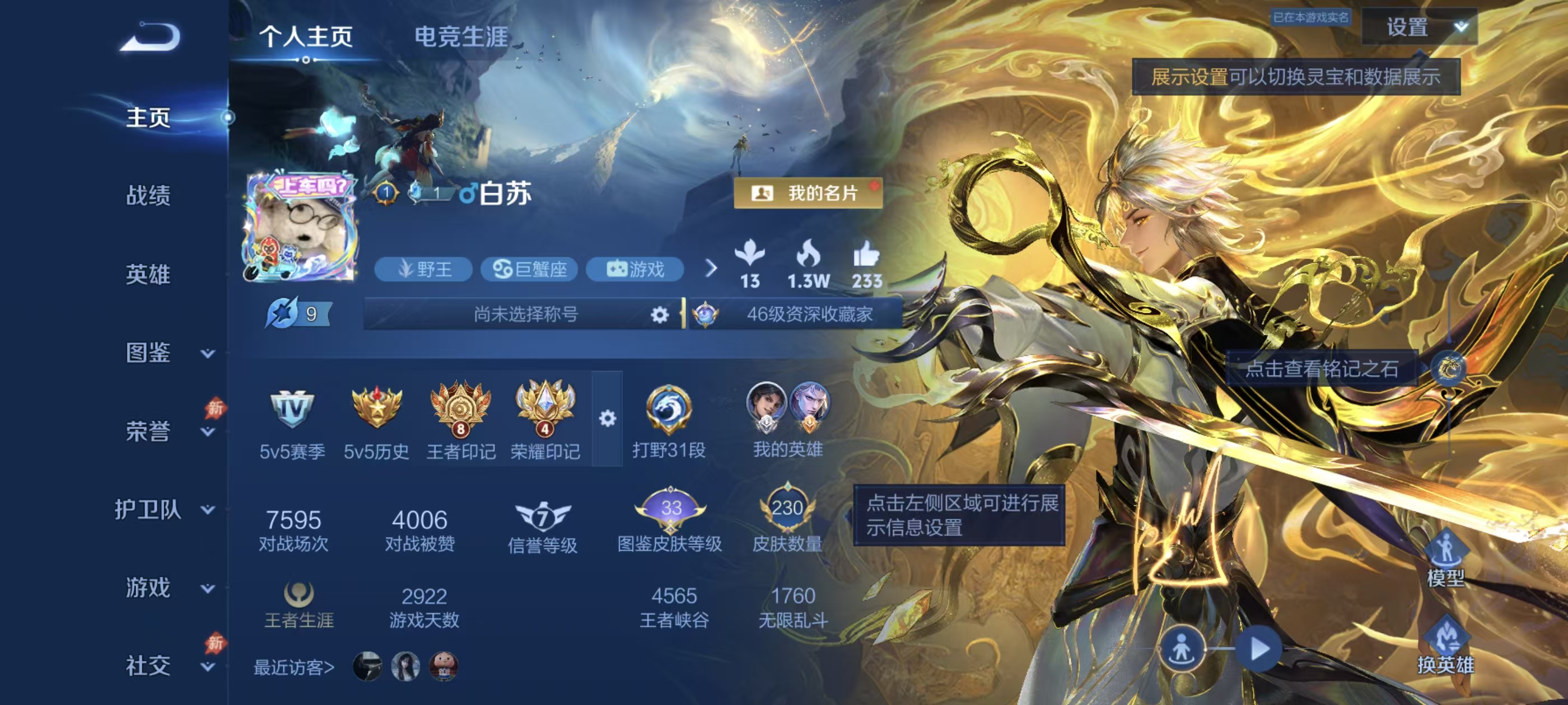 WZMMN4587652王者荣耀账号详情图5 WZMMN4587652王者荣耀账号详情图5
