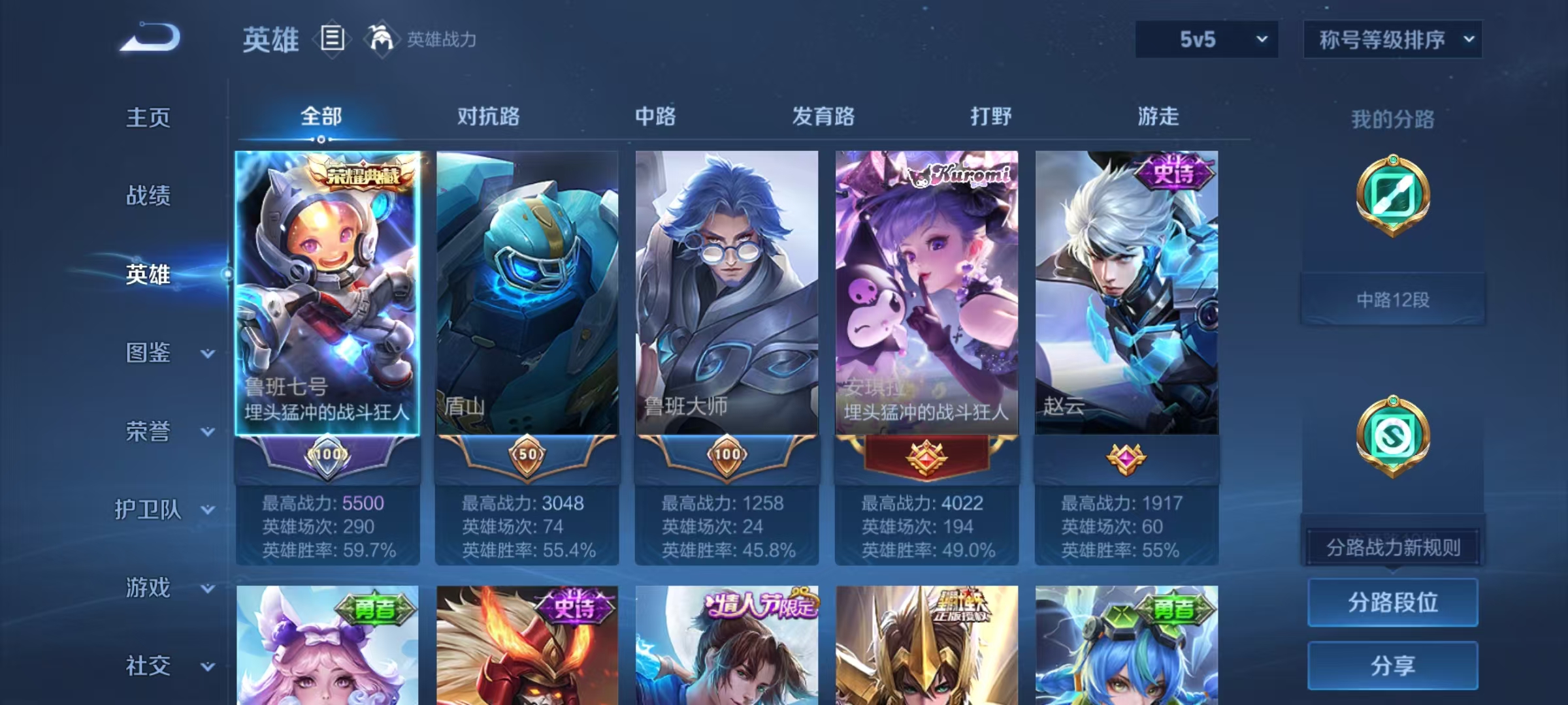 WZMMN4585834王者荣耀账号详情图4