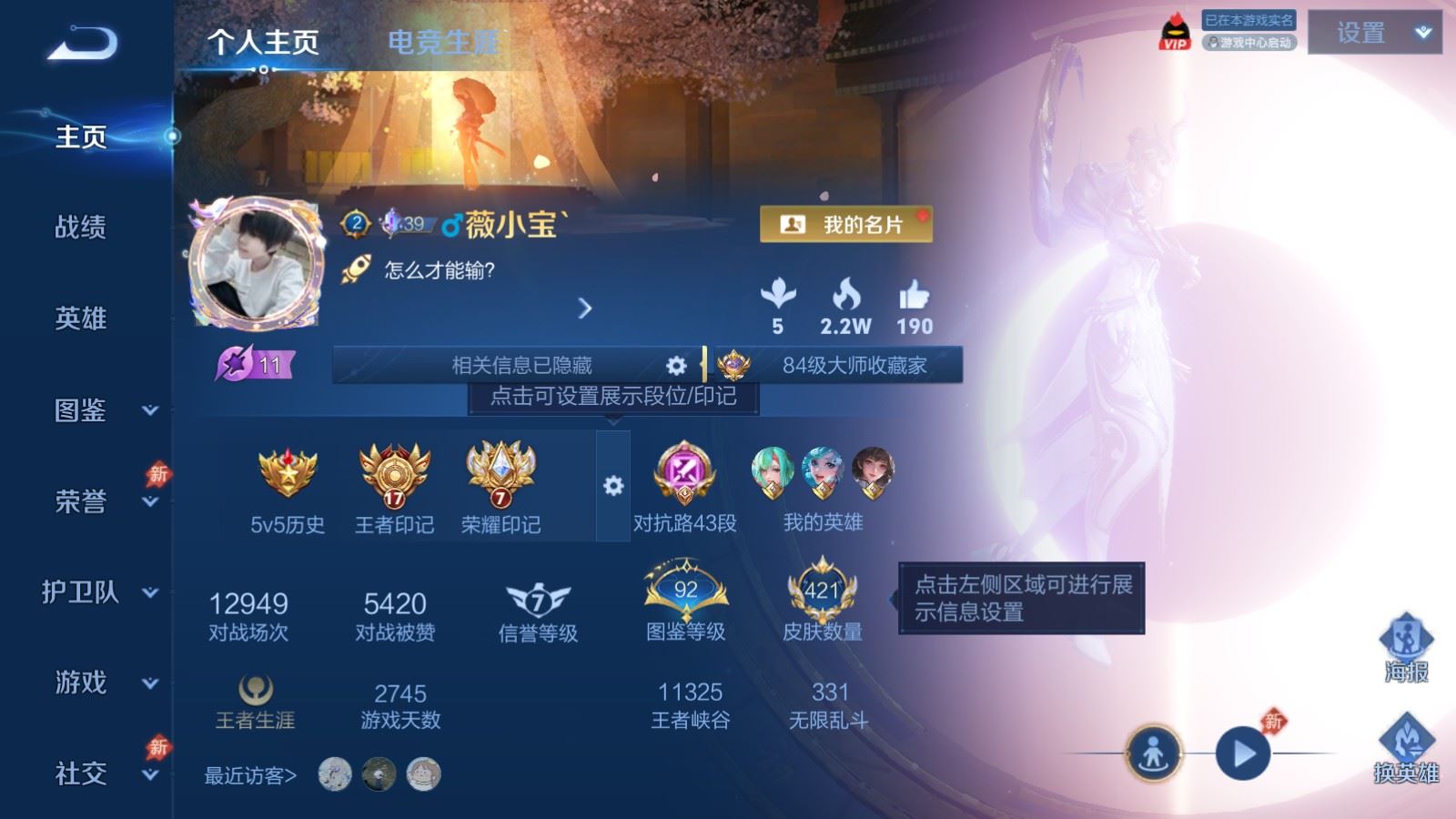 WZMMN4587666王者荣耀账号详情图2 WZMMN4587666王者荣耀账号详情图2