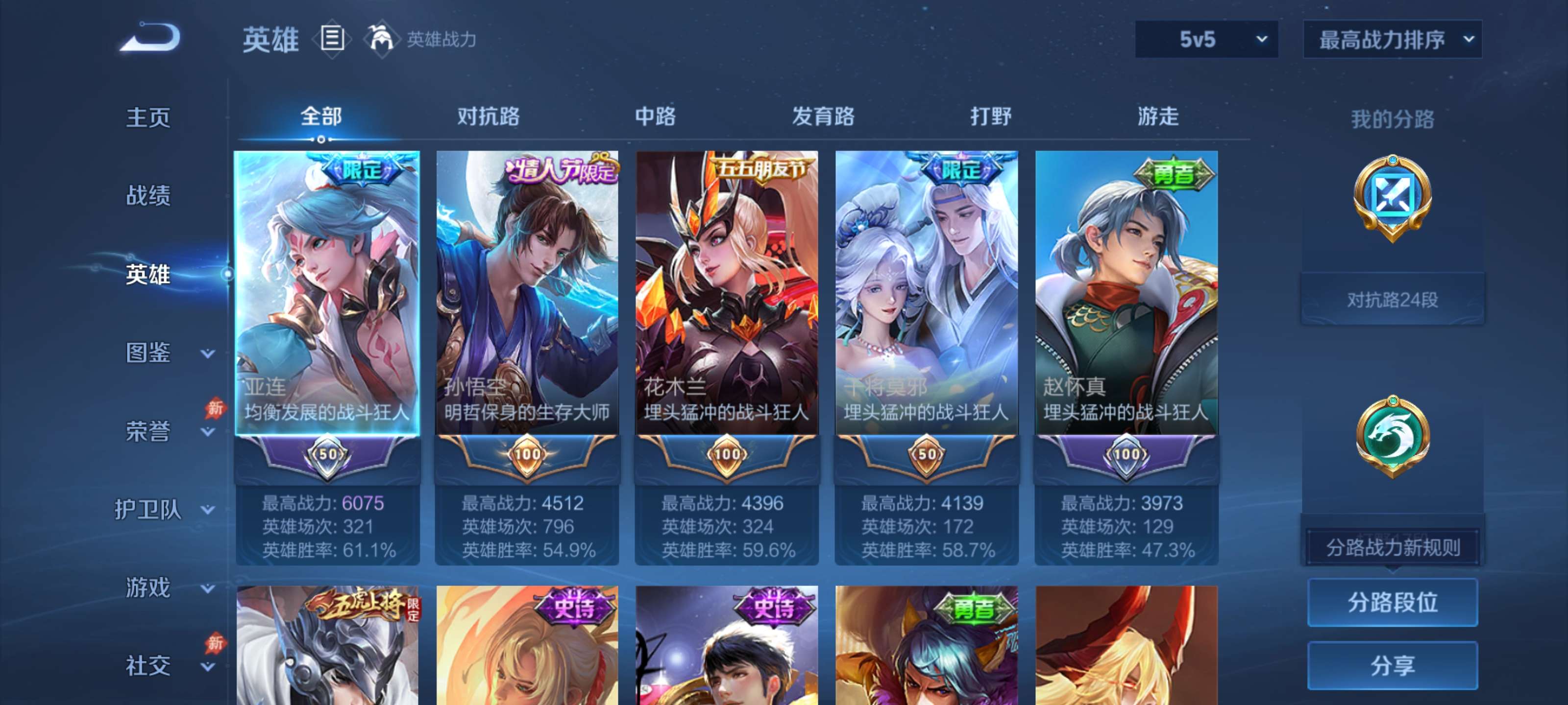 WZMMN4582460王者荣耀账号详情图4