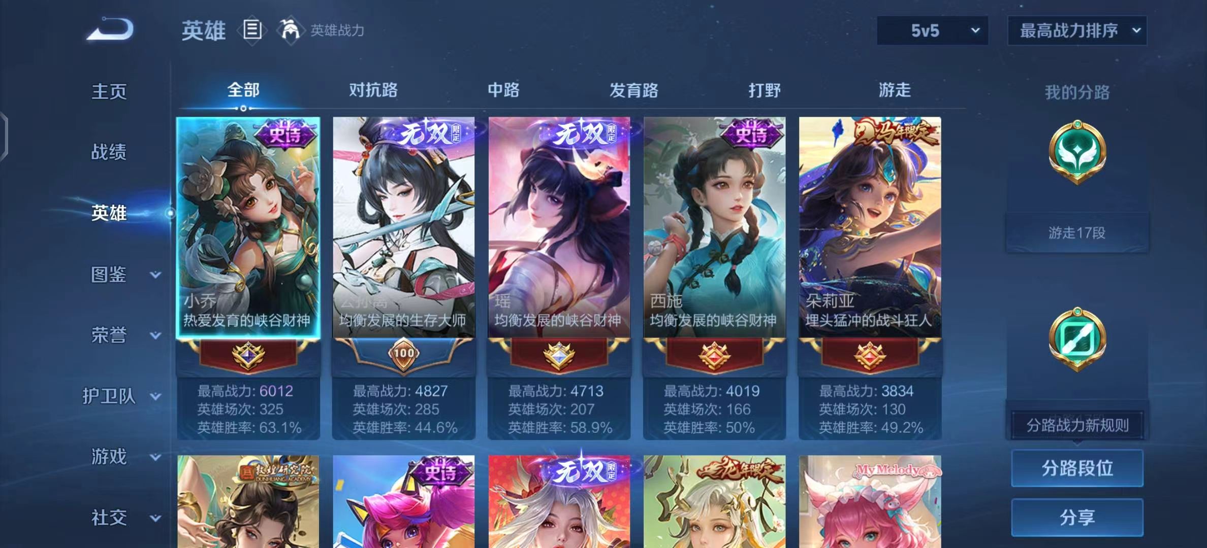 WZMMN4569123王者荣耀账号详情图3