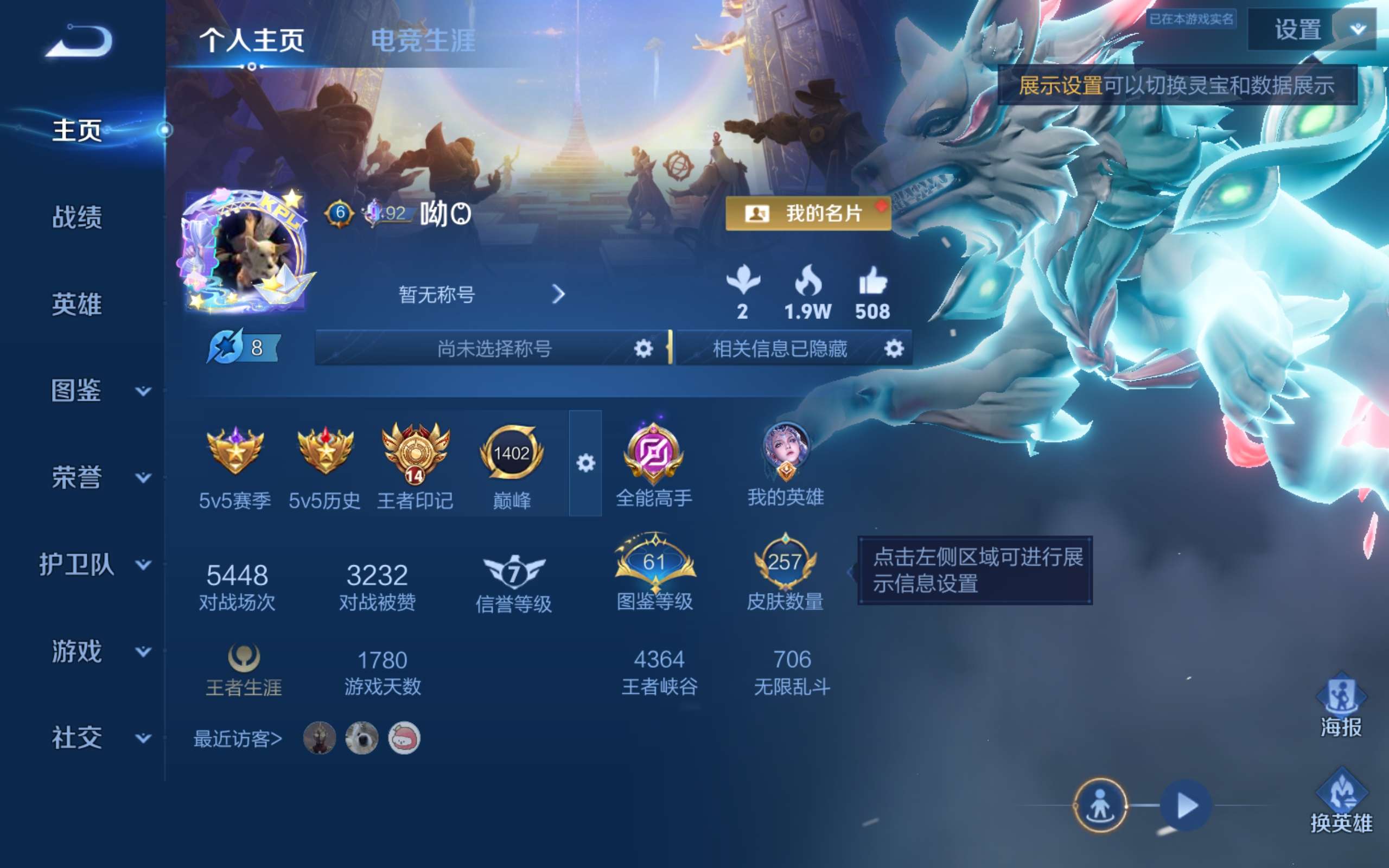 WZMMN4569310王者荣耀账号详情图2 WZMMN4569310王者荣耀账号详情图2