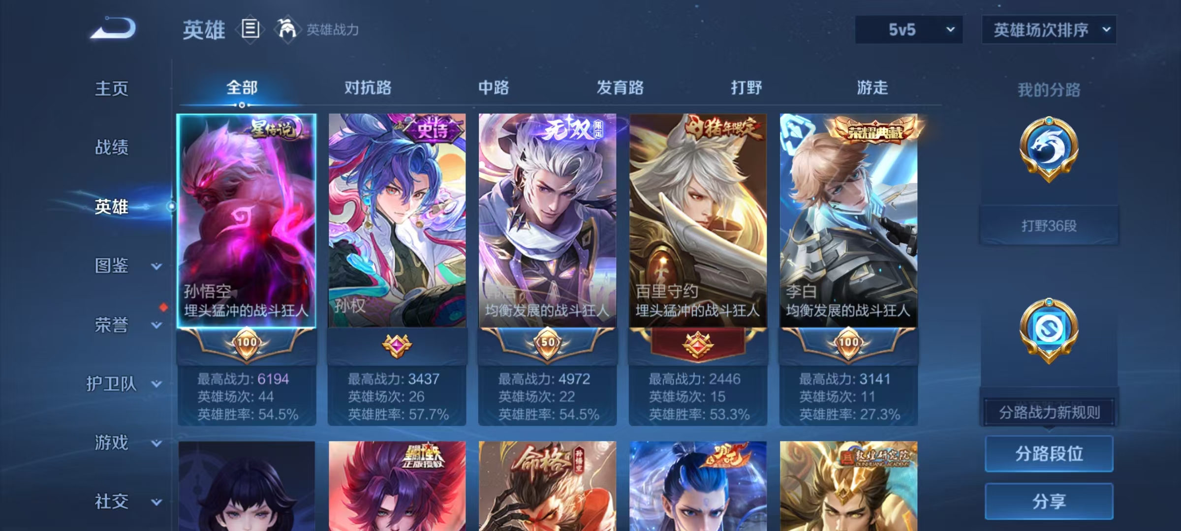 WZMMN4658336王者荣耀账号详情图4 WZMMN4658336王者荣耀账号详情图4