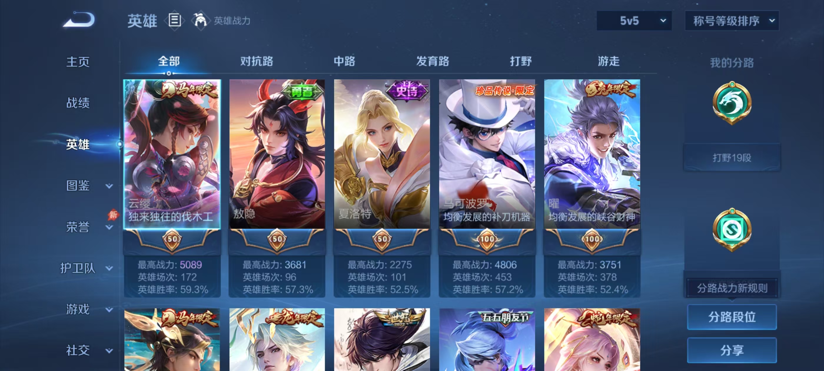 WZMMN4587457王者荣耀账号详情图4
