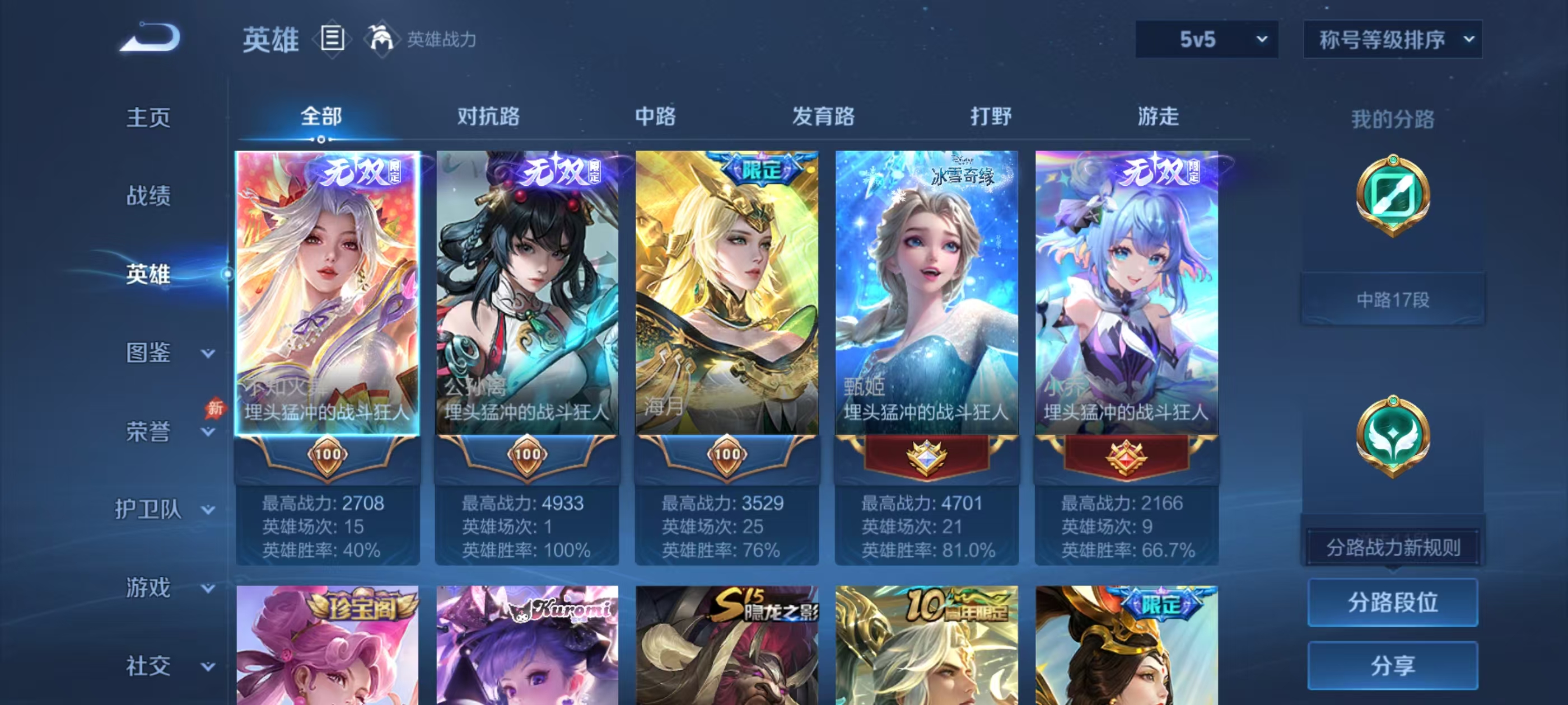 WZMMN4585780王者荣耀账号详情图4 WZMMN4585780王者荣耀账号详情图4