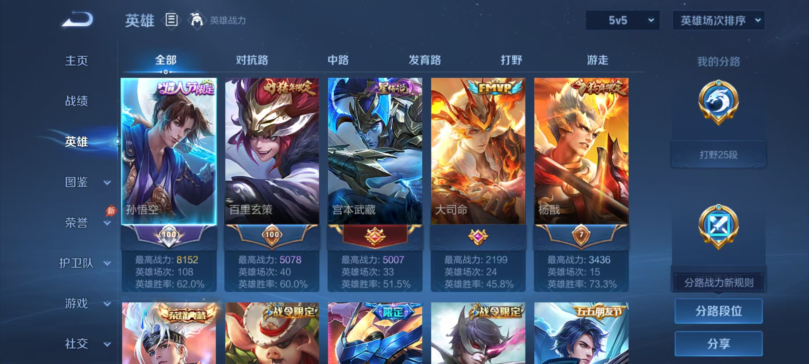 WZMMN4592932王者荣耀账号详情图4
