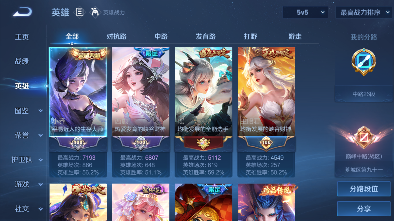 WZMMN4587142王者荣耀账号详情图3 WZMMN4587142王者荣耀账号详情图3