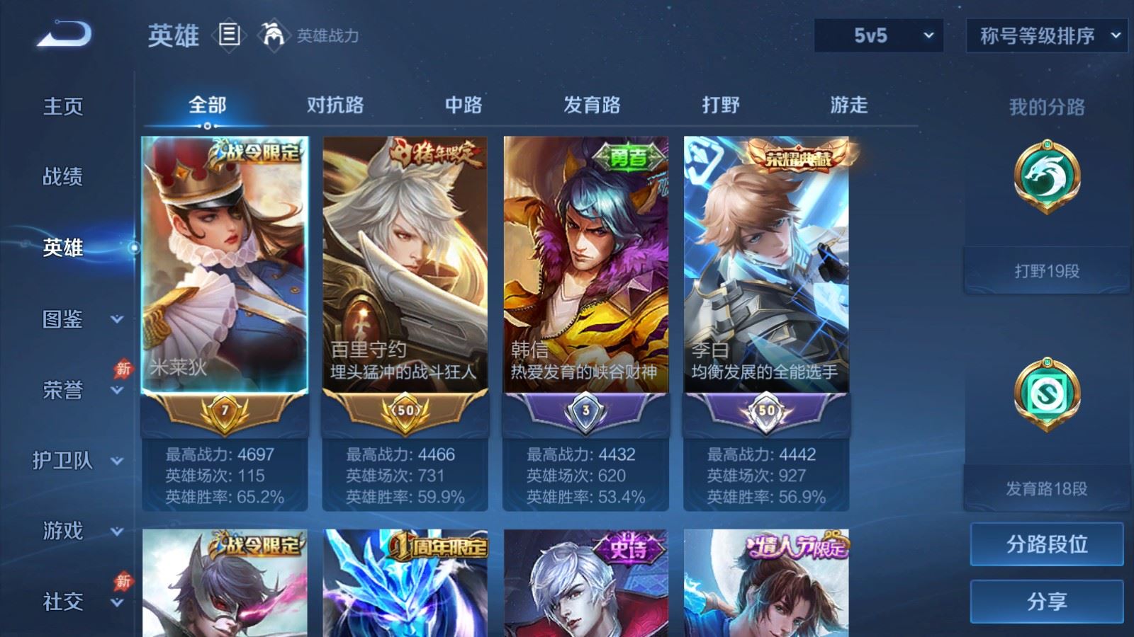 WZMMN4583038王者荣耀账号详情图4 WZMMN4583038王者荣耀账号详情图4