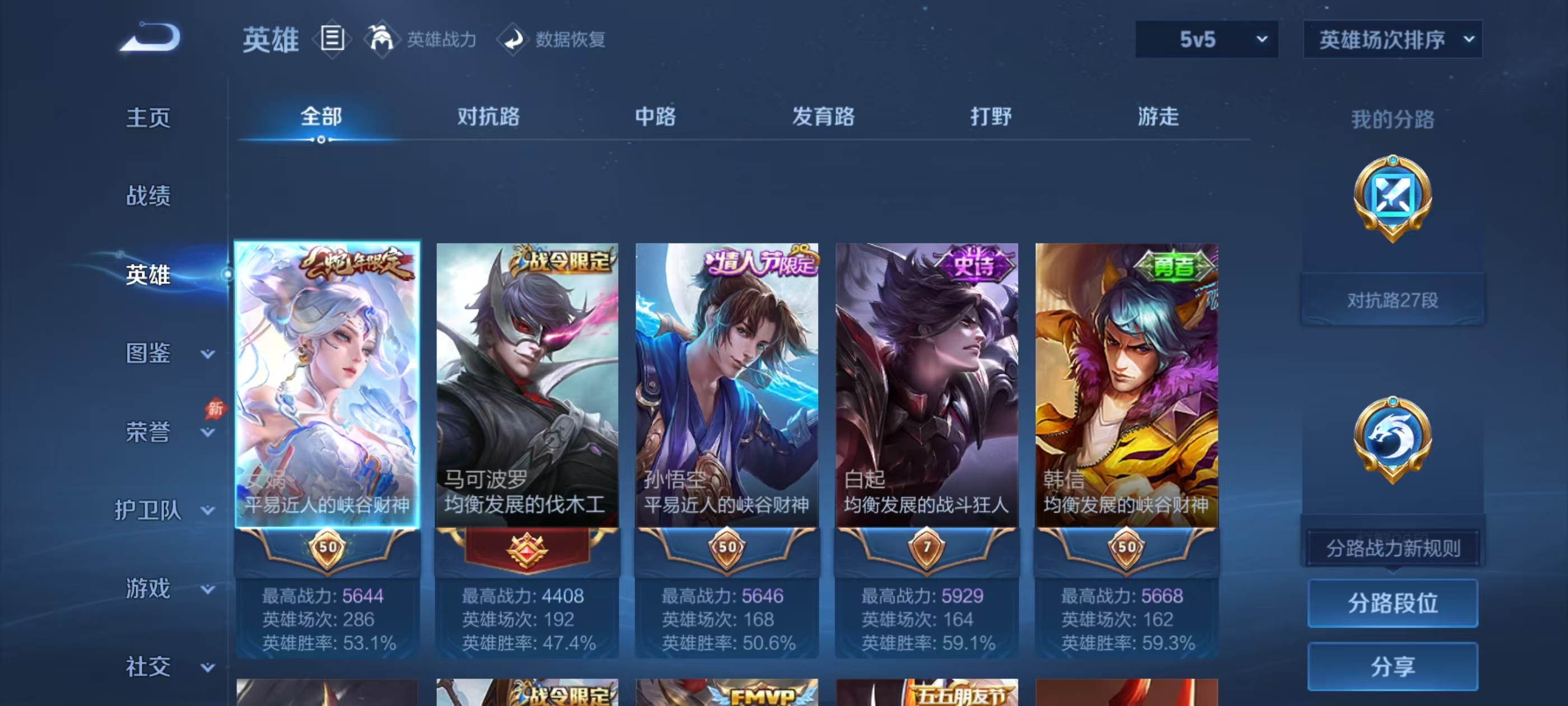 WZMMN4593746王者荣耀账号详情图4 WZMMN4593746王者荣耀账号详情图4
