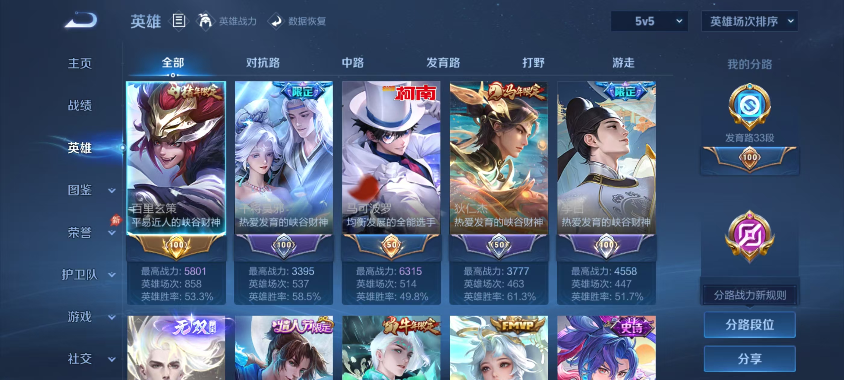 WZMMN4589010王者荣耀账号详情图4