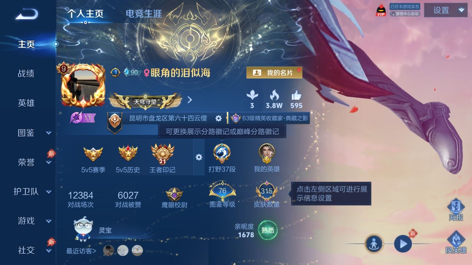 WZLX4677030王者荣耀账号详情图1