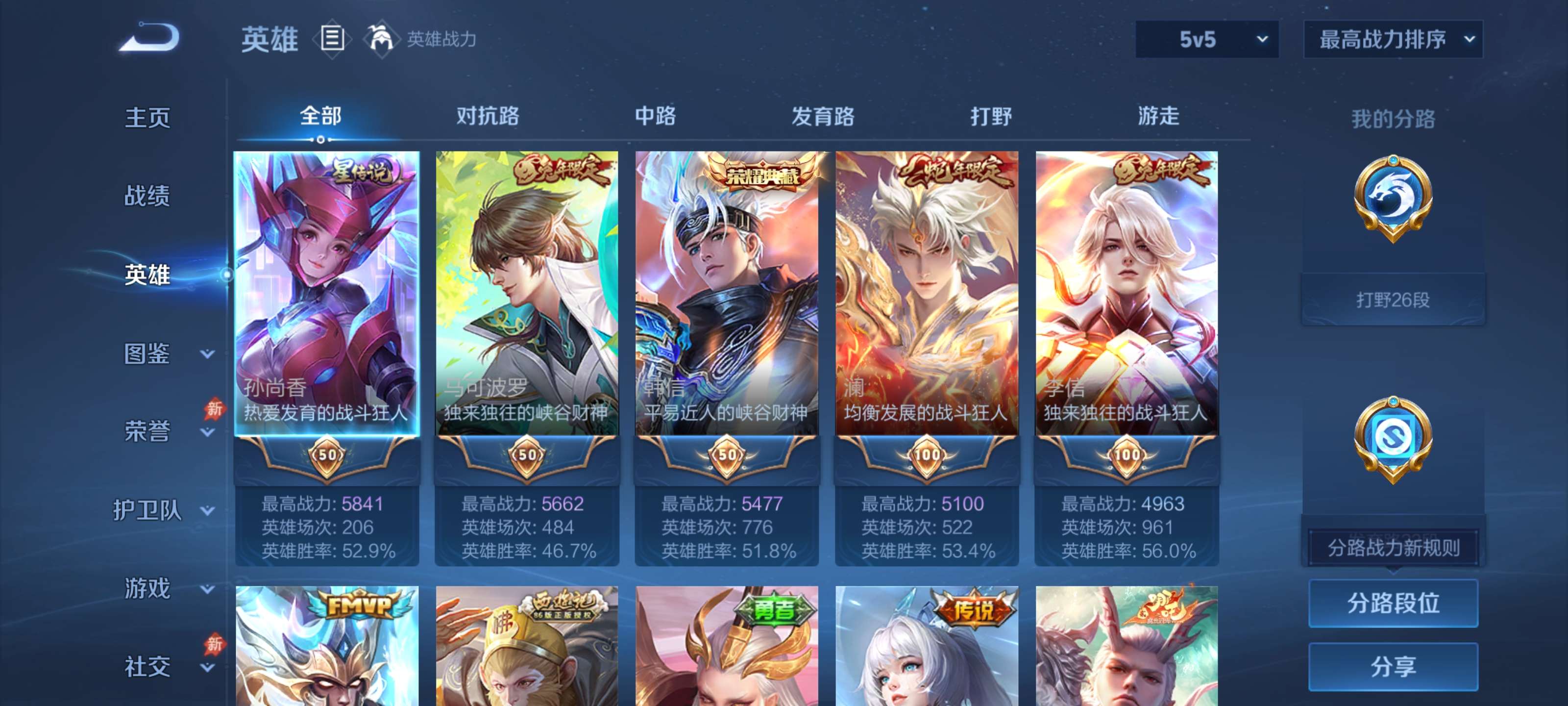 WZLX4677442王者荣耀账号详情图2 WZLX4677442王者荣耀账号详情图2