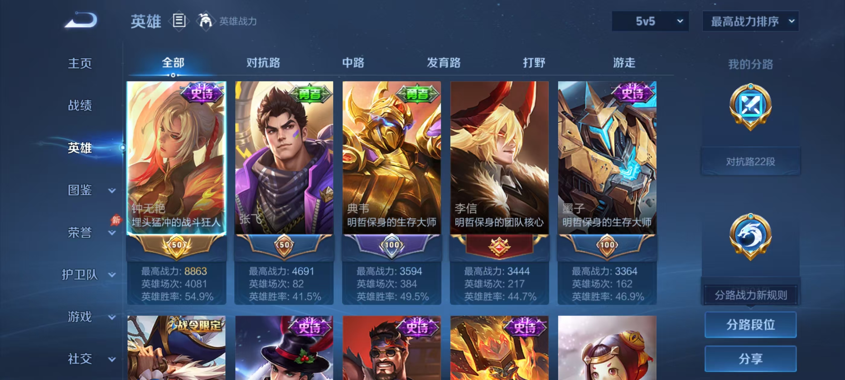 WZMMN4650653王者荣耀账号详情图2 WZMMN4650653王者荣耀账号详情图2