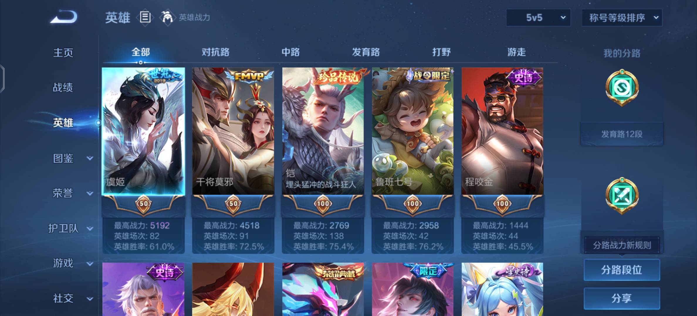 WZMMN4650586王者荣耀账号详情图3 WZMMN4650586王者荣耀账号详情图3