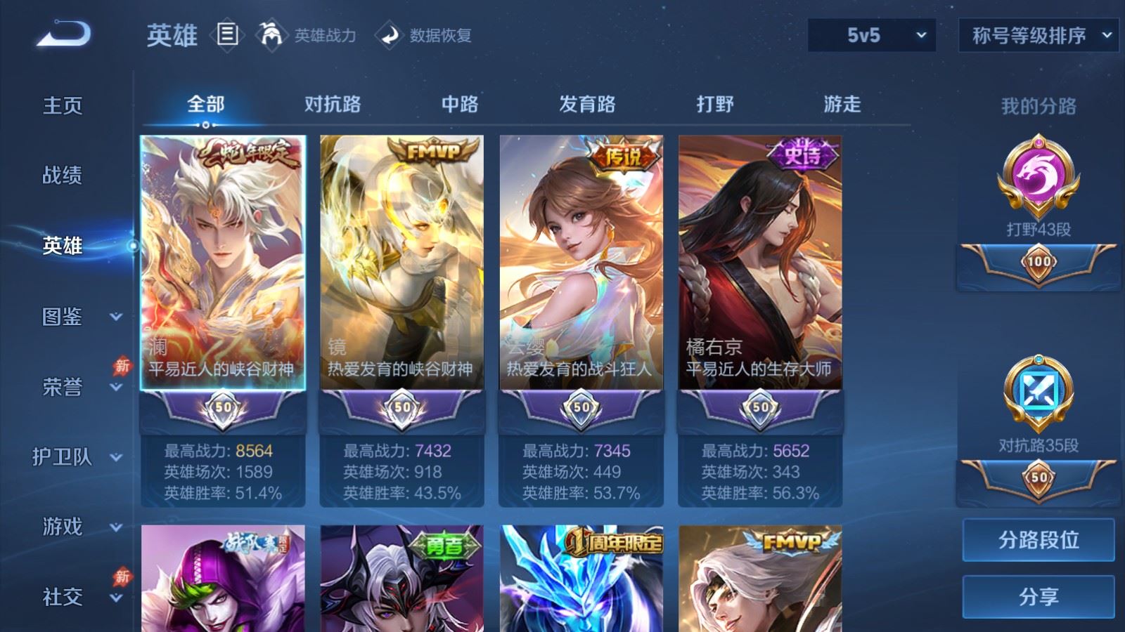 WZMMN4658453王者荣耀账号详情图4