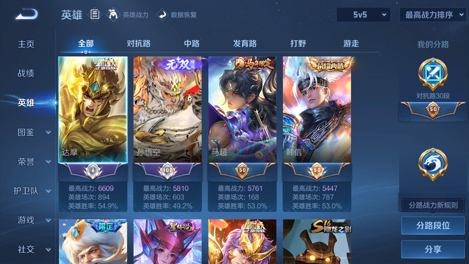 WZMMN4674981王者荣耀账号详情图6