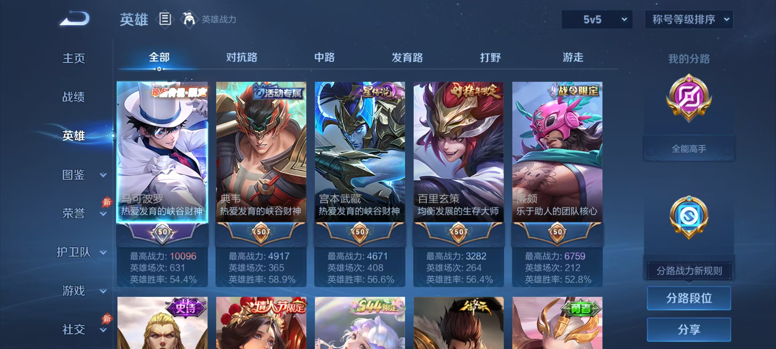 WZMMN4673629王者荣耀账号详情图2 WZMMN4673629王者荣耀账号详情图2