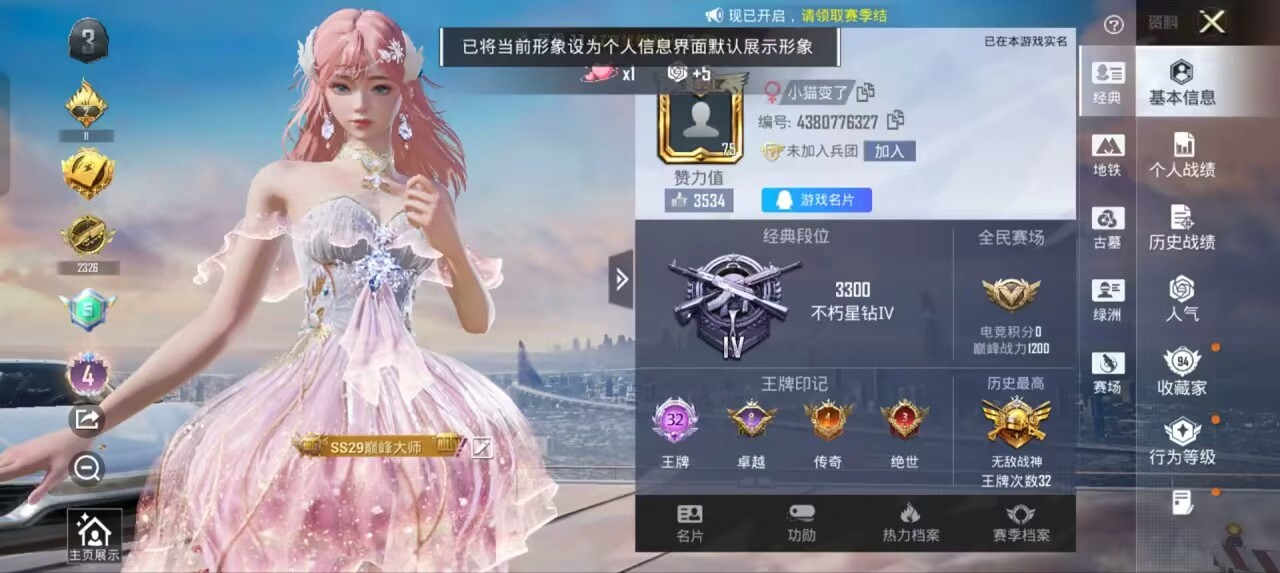 HPMMN4389956和平精英账号详情图3 HPMMN4389956和平精英账号详情图3