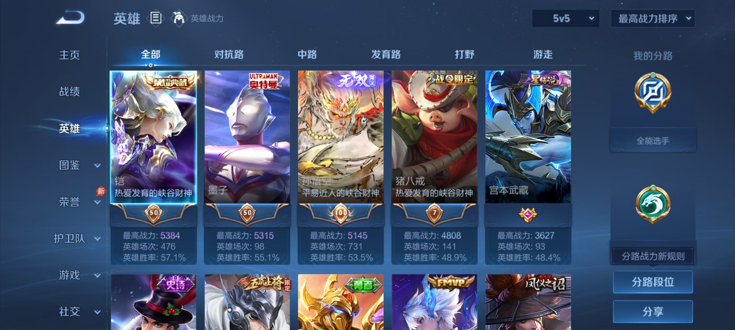 WZMMN4706337王者荣耀账号详情图2