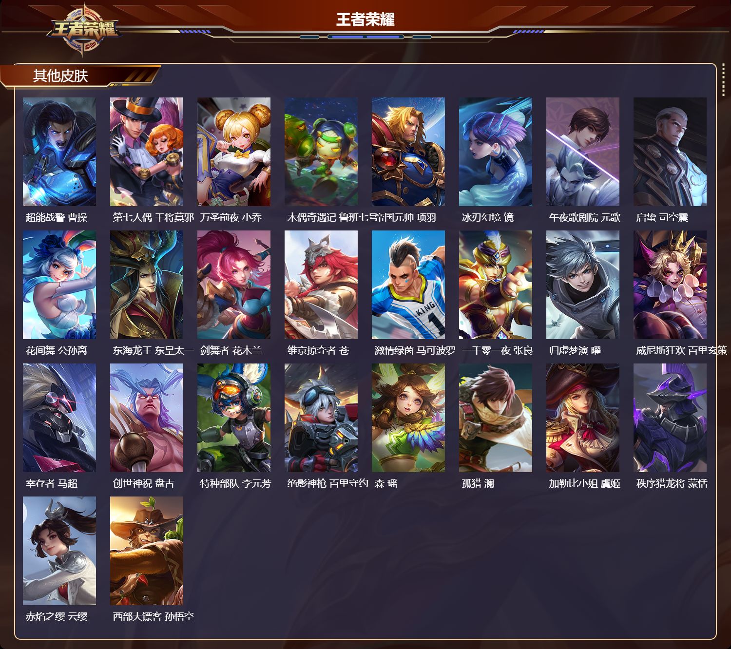WZMK4694884王者荣耀账号详情图3