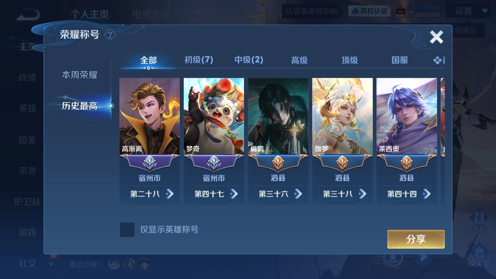 WZLX4689400王者荣耀账号详情图2