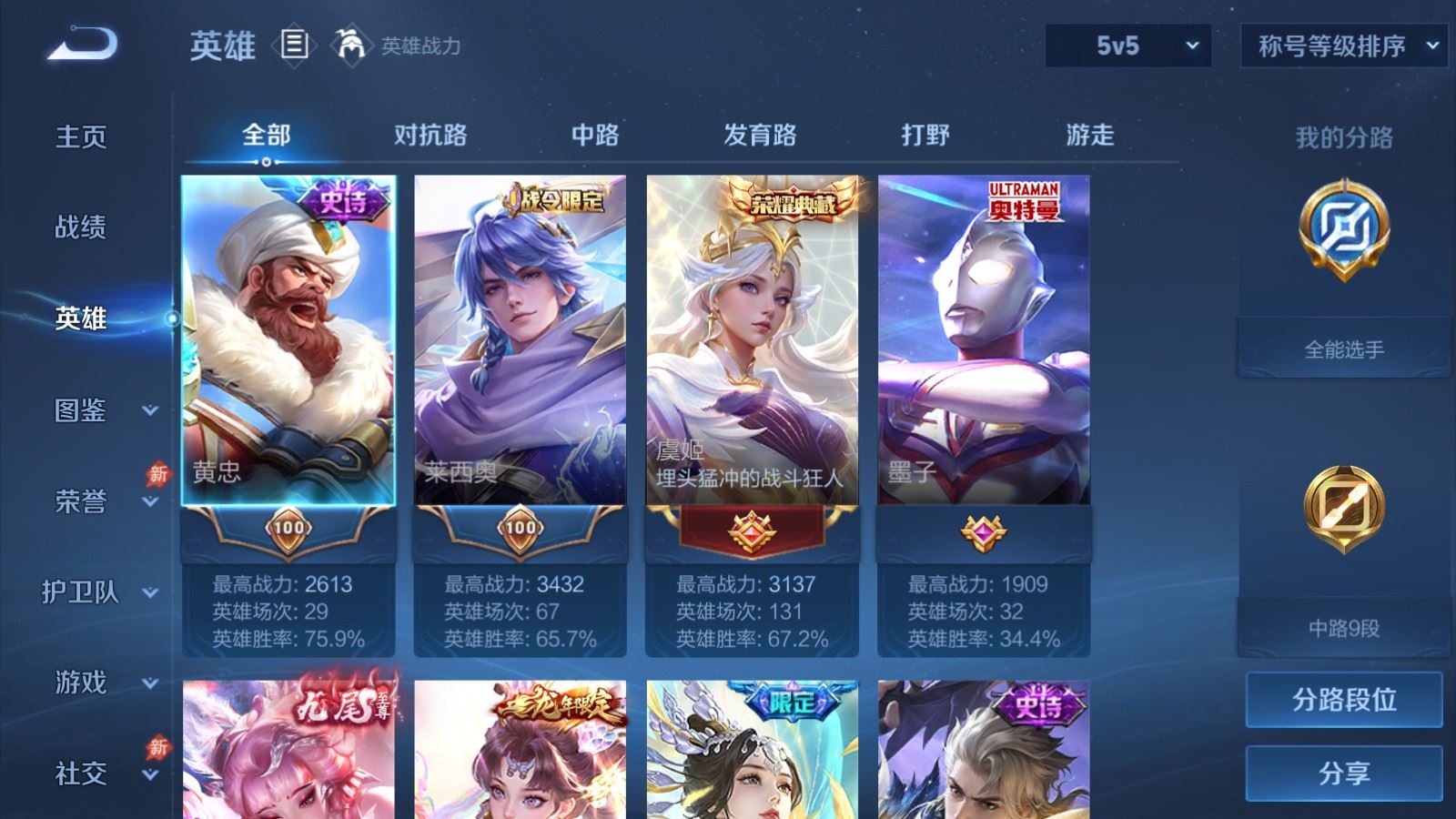 WZMMN4633620王者荣耀账号详情图4