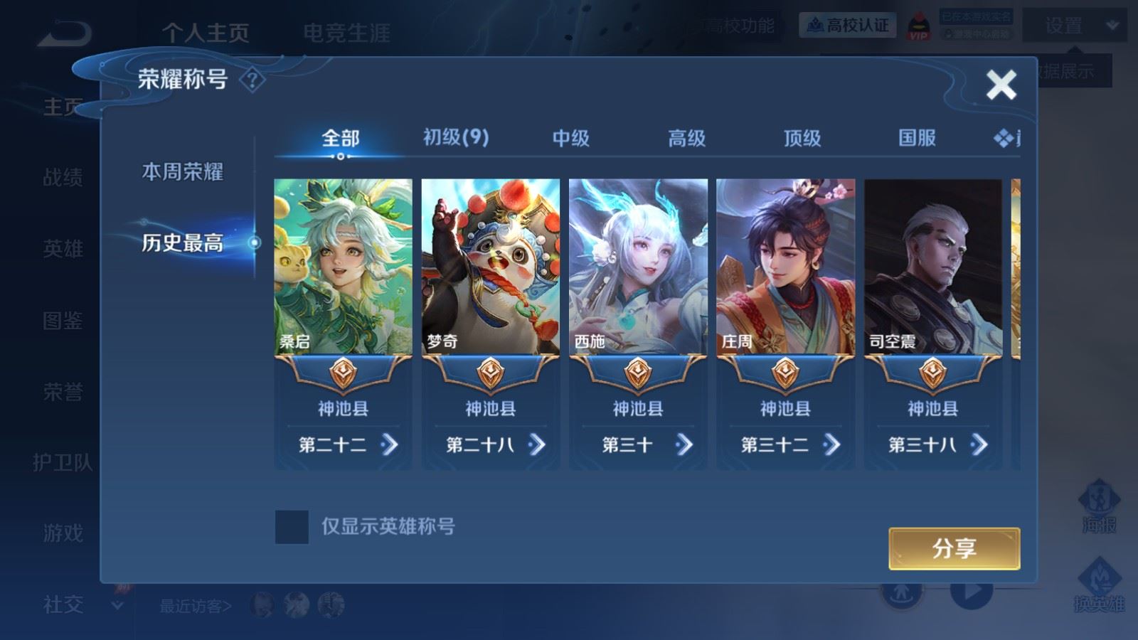 WZMMN4640380王者荣耀账号详情图3