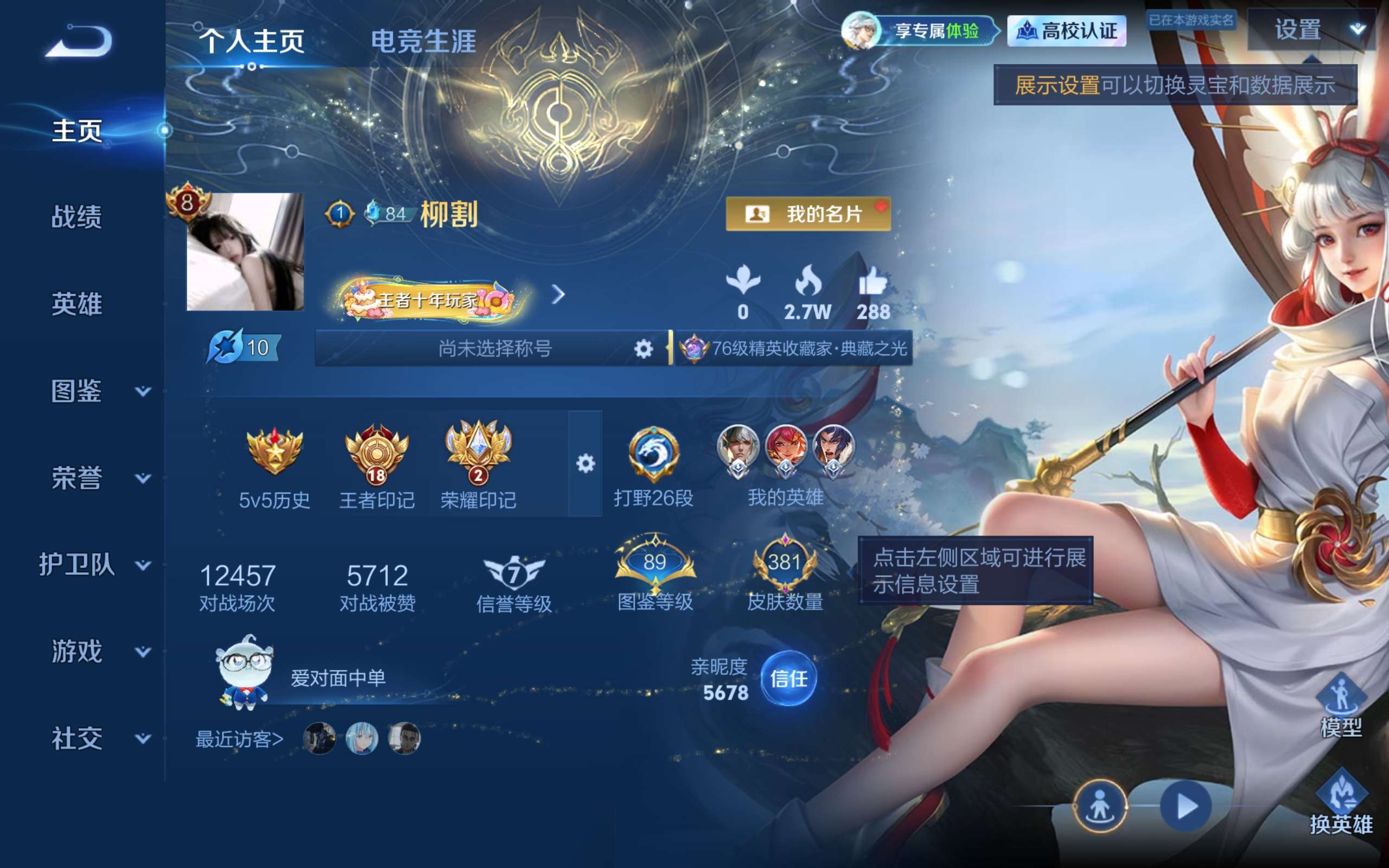 WZMMN4645333王者荣耀账号详情图2 WZMMN4645333王者荣耀账号详情图2